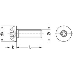 Винт със защита BERNER ISO 7380, A2 - Image 2