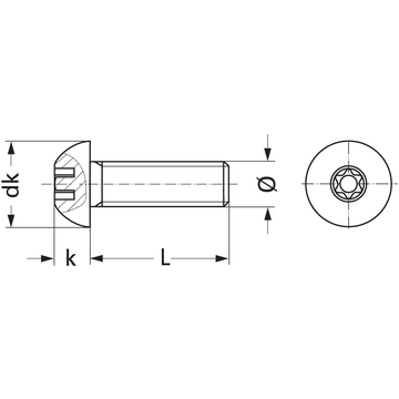 Винт със защита BERNER ISO 7380, A2 - Image 2