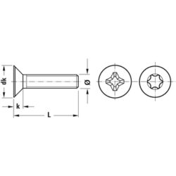 Винт със скрита глава BERNER ISO 14581, A2 - Image 2