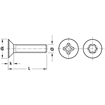 Винт със скрита глава BERNER ISO 14581, A2 - Image 2