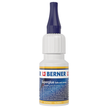 Цианакрилатно лепило BERNER SUPERKLEBER безопасно и силно