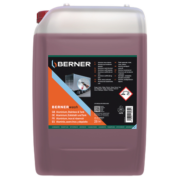Препарат за почистване на алуминий и Инокс BERNERwash