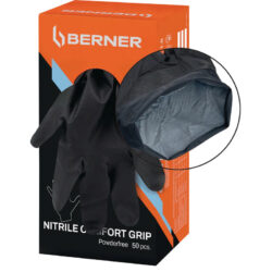 Нитрилни ръкавици за еднократна употреба BERNER Comfort Grip